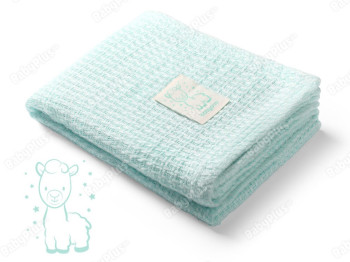Одеяло бамбуковое Лама. Цвет мятный. 75x100 см. BabyOno 479/03