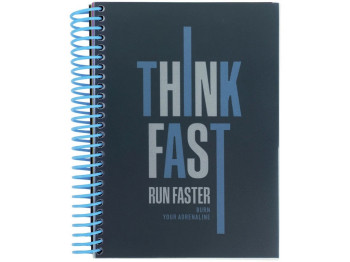 Блокнот с разделителями в ячейку А5, 120 листов, Think fast, Axent 8405-20-A