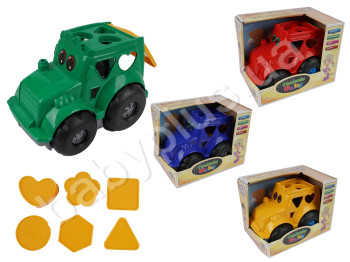 Сортер-трактор Кузнечик №4  в коробке. Colorplast 0350