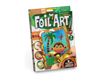 Набір для творчості Аплікація кольоровою фольгою Foil art, Danko Toys