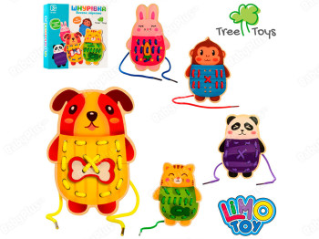 Деревянная игрушка Шнуровка. Tree Toys MD 2849