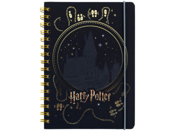 Блокнот А5 на спіралі Harry Potter Kite HP26-190, клітинка, 80 аркушів