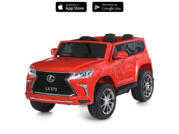 Дитячий електромобіль червоний Lexus LX570