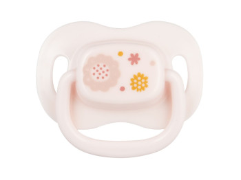 Пустышка силиконовая симметричная 6-18 м Newborn baby - розовая, Canpol babies 22/581_pin_new