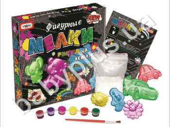 Набор для творчества Фигурный мел 5в1, Strateg