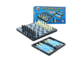 Игровой набор 3 в 1 (Шашки, Нарды, Шахматы)
