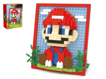 Конструктор для создания картины Super Mario Artwork, 9,26×9,6 см, в рамке