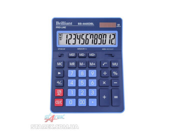Калькулятор BS-444XDBL 12р., 2-пит, Brilliant BS-444XDBL