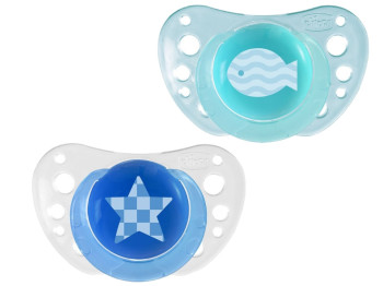 Пустышка силиконовая Physio Air 2 шт, Chicco