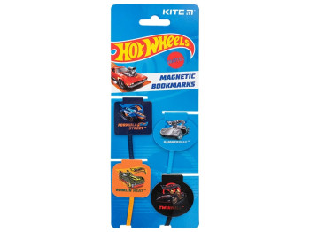 Набор магнитных закладок-ляс Hot Wheels. Kite HW24-497