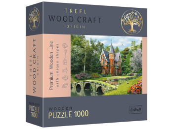 Пазлы фигурные из дерева, Викторианский дом, 1000 элементов, Trefl