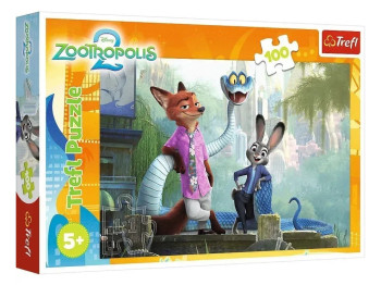 Пазлы Trefl Disney Зоотрополис Тайны, 100 элементов