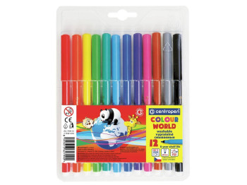 Фломастеры 12 цветов. Centropen 7550/12 ТП