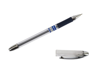 Ручка масляна Max Writer Silver. Hiper HO-338. Довжина листа 2500м 0,7мм. Колір СИНІЙ (ціна за 1 шт.