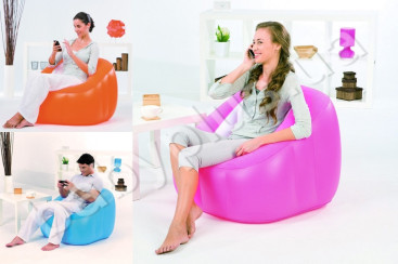 Надувное кресло Кубик Комфорт Bestway 75046