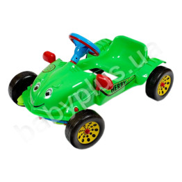 Автомобиль детский педальный Хэрби. Kinderway KW-09-901. Цвет зеленый.