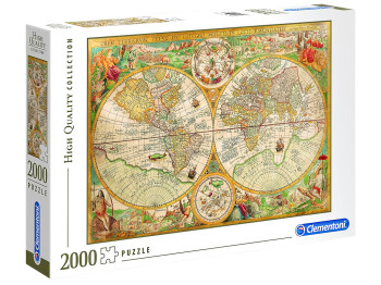Пазли 2000 елелемнтів, "Колекція високої якості", Стародавня карта, Clementoni 32557