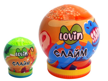 Игрушка-антистресс слайм Dino Park, 210 мл, в фигурной баночке, LovinDO