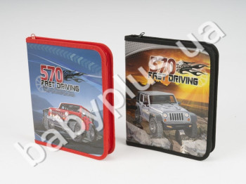 Папка B5 для тетрадей картонная KIDIS серия 4 WHEEL DRIVE