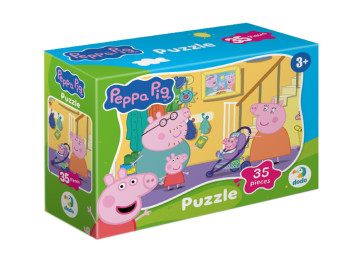 Пазл-міні Peppa Pig, На прогулянку, 35 елементів, DoDo 200678