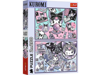 Пазли Trefl Kuromi Пустощі Куромі, 2 х 200 елементів