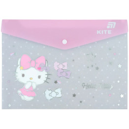 Папка на кнопці Kite Hello Kitty HK25-244-5, формат A4, поліпропілен, Kite