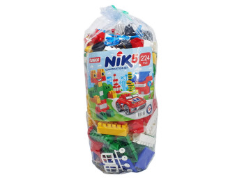 Конструктор детский в паянном кульке NIK-5. Юніка. 224 детали