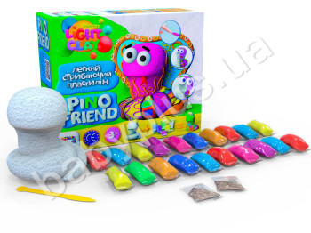 Набор легкого прыгающего пластилина. Moon Light Clay 70057. Pino Friend. Шейк.