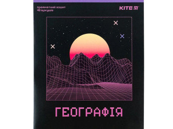 Зошит предметний в клітинку Neo 48 аркушів, Географія, упаковка 8шт (ціна за 1шт)