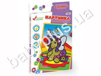Картинка из пайеток и глиттера Пони (в коробке), Strateg