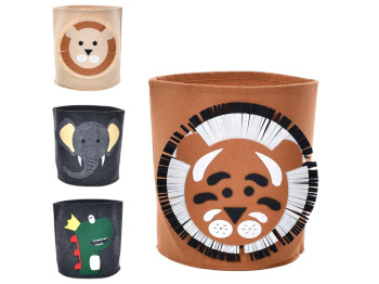 Корзина для игрушек, войлок, животных (цена за 1 шт)