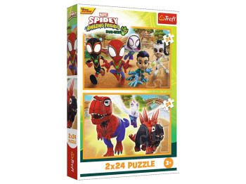 Пазл 2 в 1 Trefl Spiderman Паучьи истории