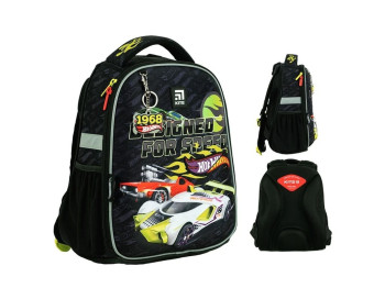 Рюкзак шкільний каркасний Hot Wheels, Kite