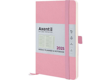 Еженедельник 2025 Partner Soft Skin пудровый 12,5х19,5 см. Axent 8509-25-24-A