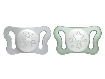 Пустышка силиконовая Physioforma Micro, От 0 до 2 месяцев 2шт, Chicco