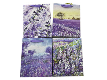 Пакет подарочный бумажный L Lavender 40х30х12 см. R91469-L