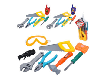 Набор инструментов игровой 024-2-4, 24 см, с аксессуарами, BabyToys (цена за 1шт)