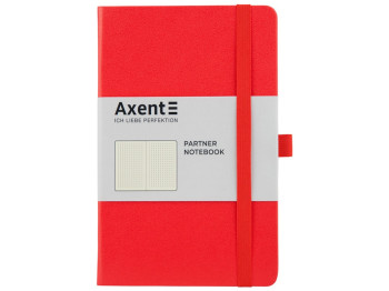 Книга записна у крапку червона Partner, 125х195, 96 аркушів, Axent