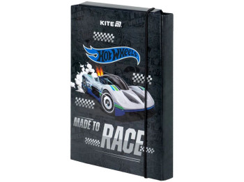 Папка для тетрадей на резинке, картон, формат B5, дизайн Hot Wheels, Kite