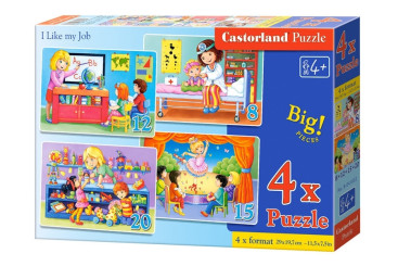 Пазли Професії, 8,12,15 і 20 елементів, Castorland