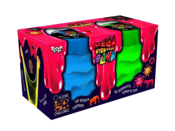 Вязкая масса Mega Stretch Slime, 2 банки, Danko Toys