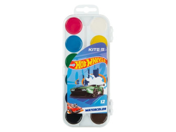 Краски акварельные Hot Wheels 12 цветов. Kite HW23-061