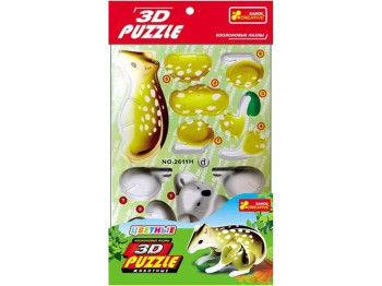 Игрушки 3D-пазлы Ящер 4в1. Ranok Creative 3119-03