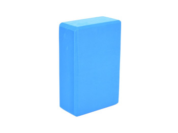 Блок для йоги опорный MS 0858-2-BL, 22 см, EVA, синий, BabyToys