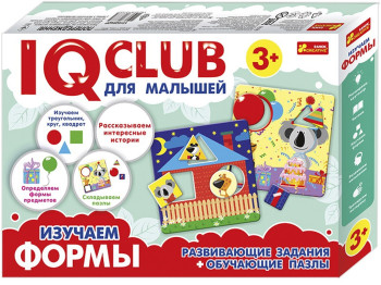 Навчальні пазли Вивчаємо форми, IQ-club, Ranok Creative