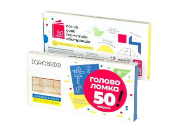 Головоломка дерев'яна Танграм 6 елементів, Igroteco
