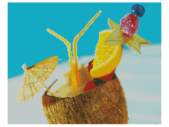 Алмазная картина Гавайский коктейль 40х50 см. Strateg FA12106