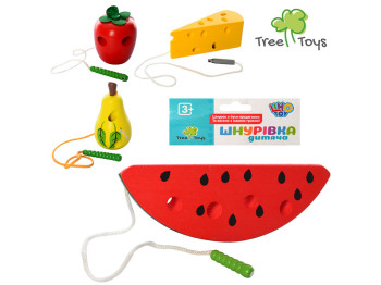 Деревянная игрушка Шнуровка. Tree Toys MD 0494