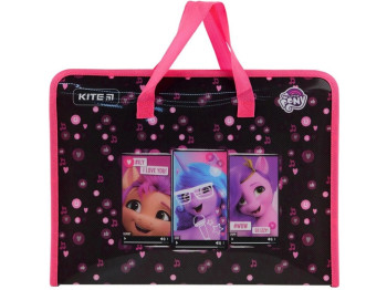 Папка-портфель пластиковий на блискавці My Little Pony А4, Kite