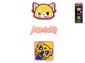 Набір бейджів на липучці Aggretsuko, 3 предмети, Kite